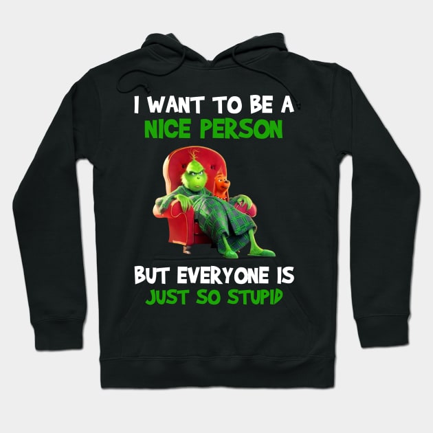 Funny Grinch Christmas Grinch Funny Gift Grinchmas Grinch Lovers Hoodie by Archer Expressionism Style